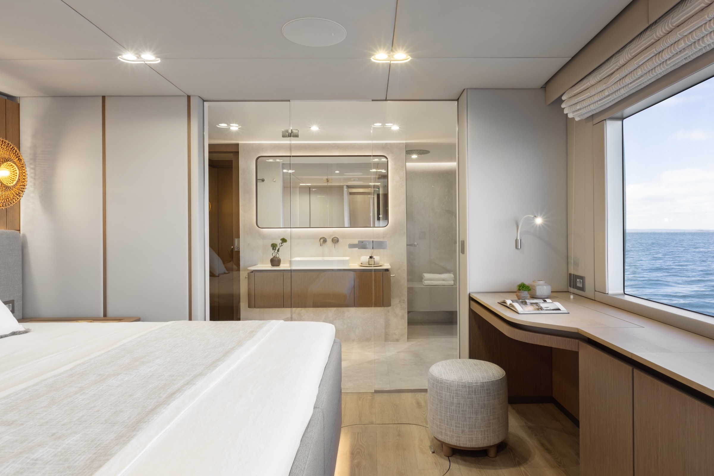 Spa-inspired ensuite on 100 Sunreef Power
