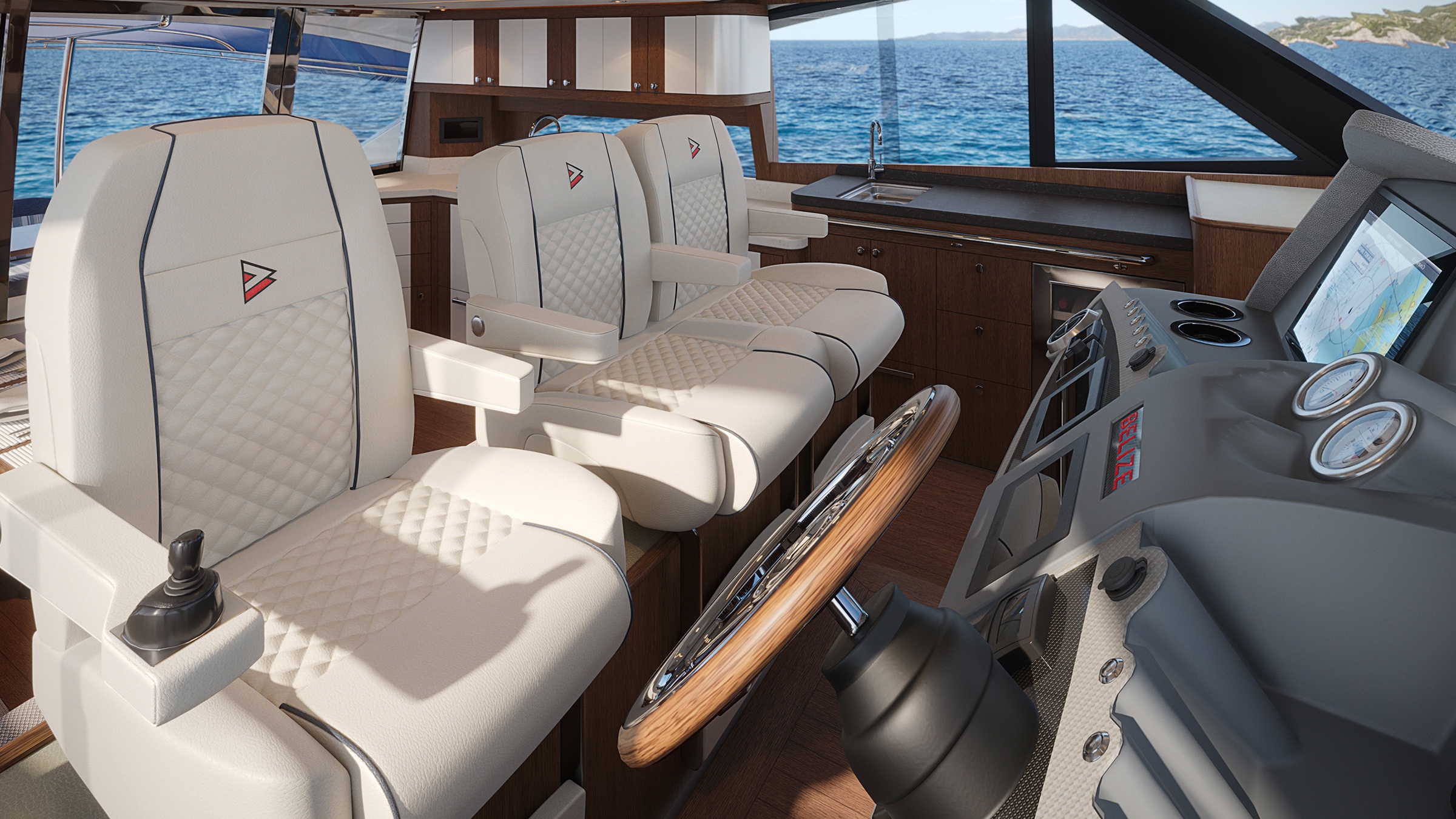 Helm station interior del Belize 55