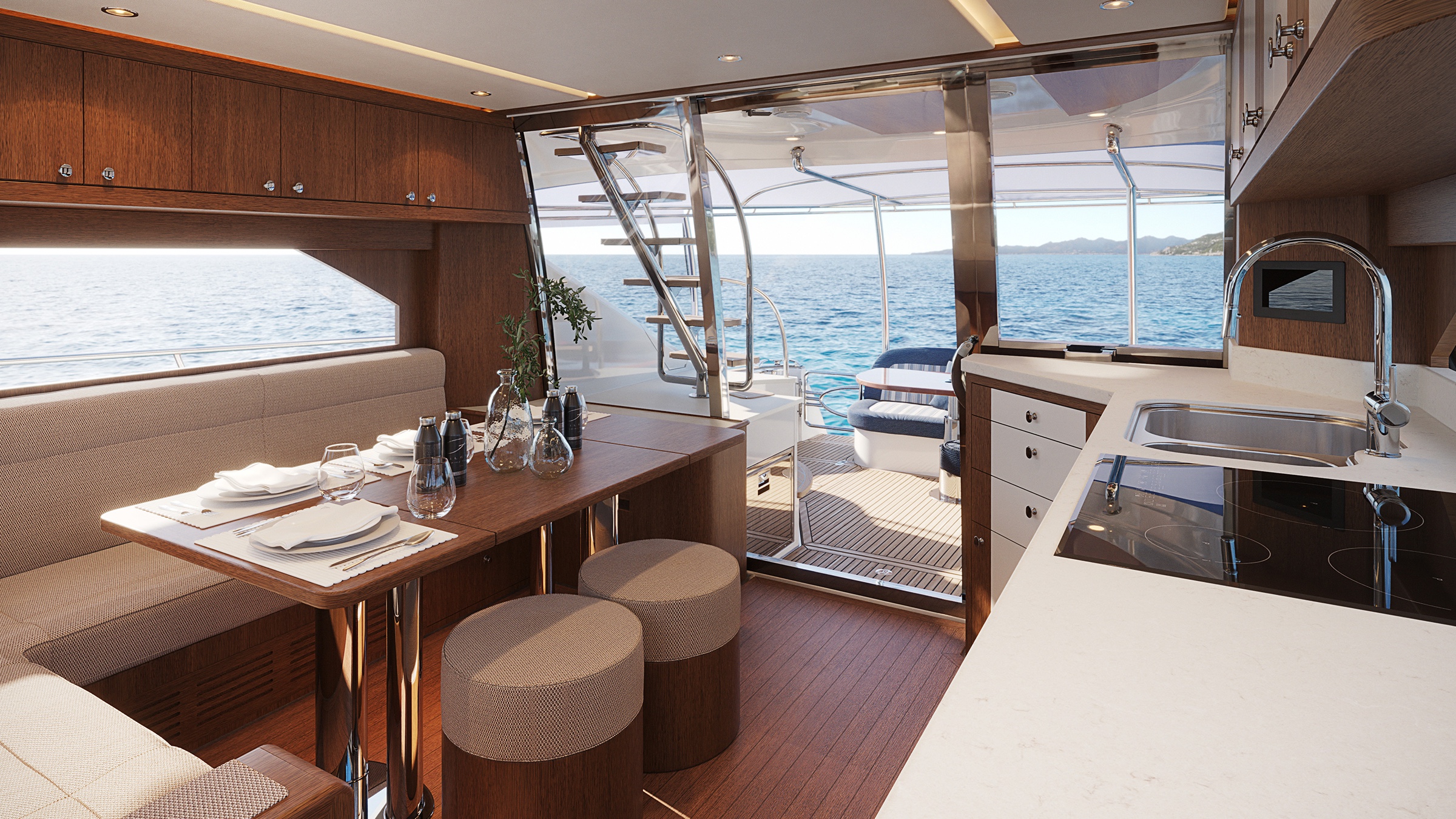 Galley y comedor del Belize 55
