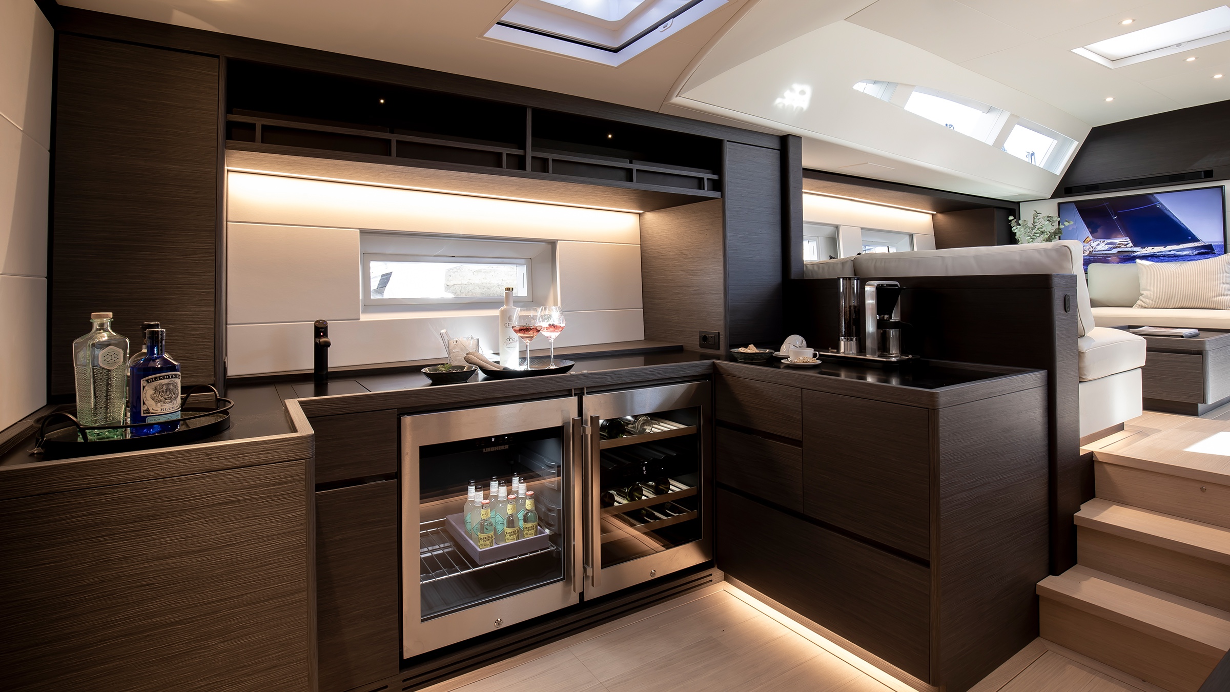 Detalle interior del galley de Sorvind