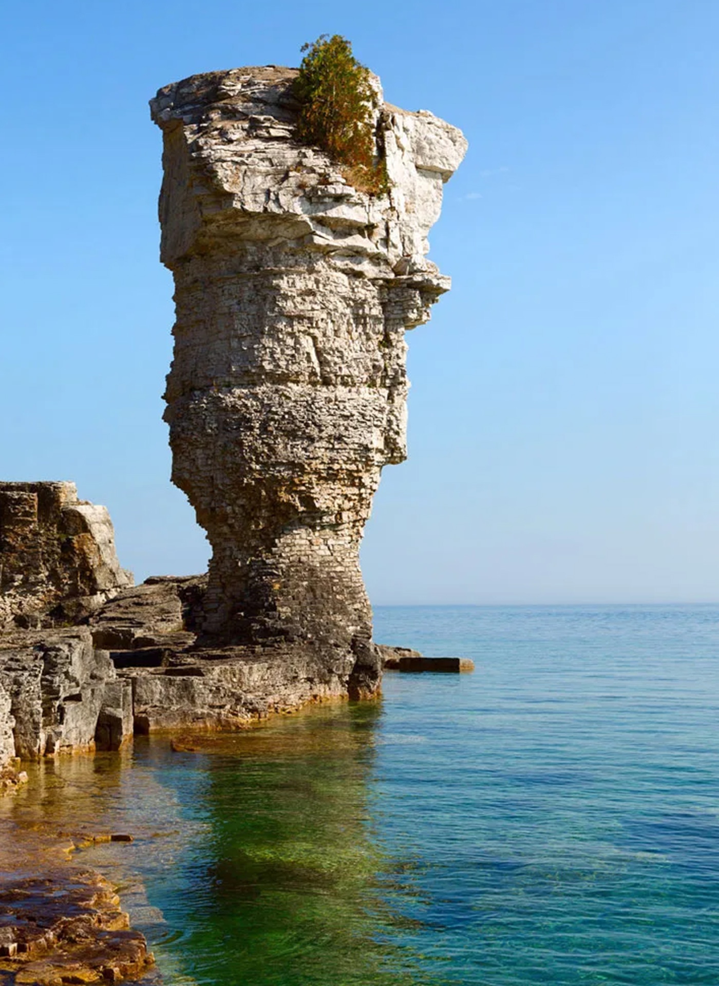 Flowerpot Island rock formations, Georgian Bay, Ontario