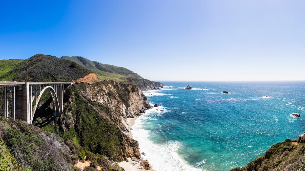 2400 X 1350 usa california big sur pacific coast national