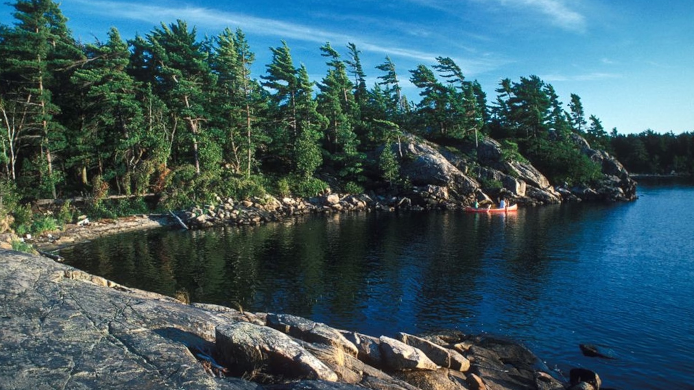Georgian Bay shoreline and water