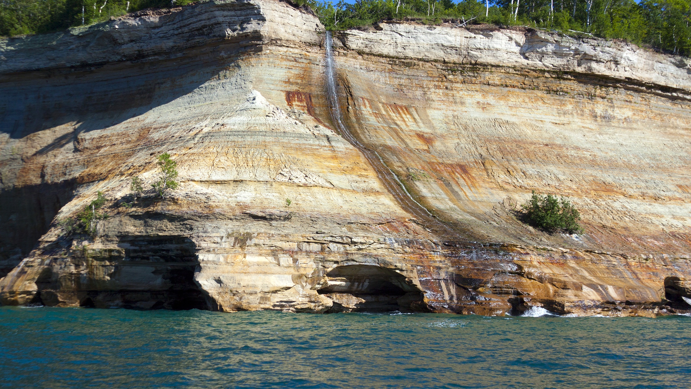 Open lake water in Michigan