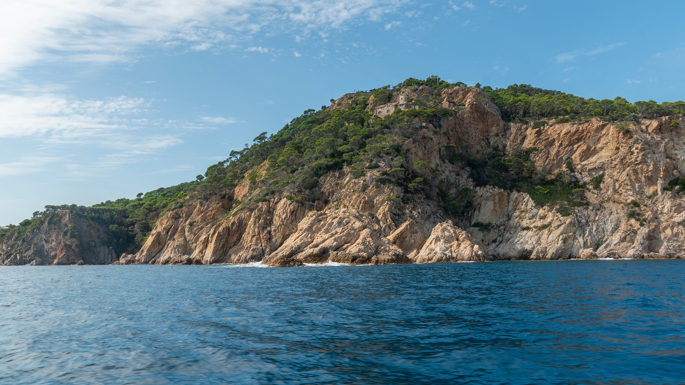 Tossa de Mar on the Costa Brava, seen from the water