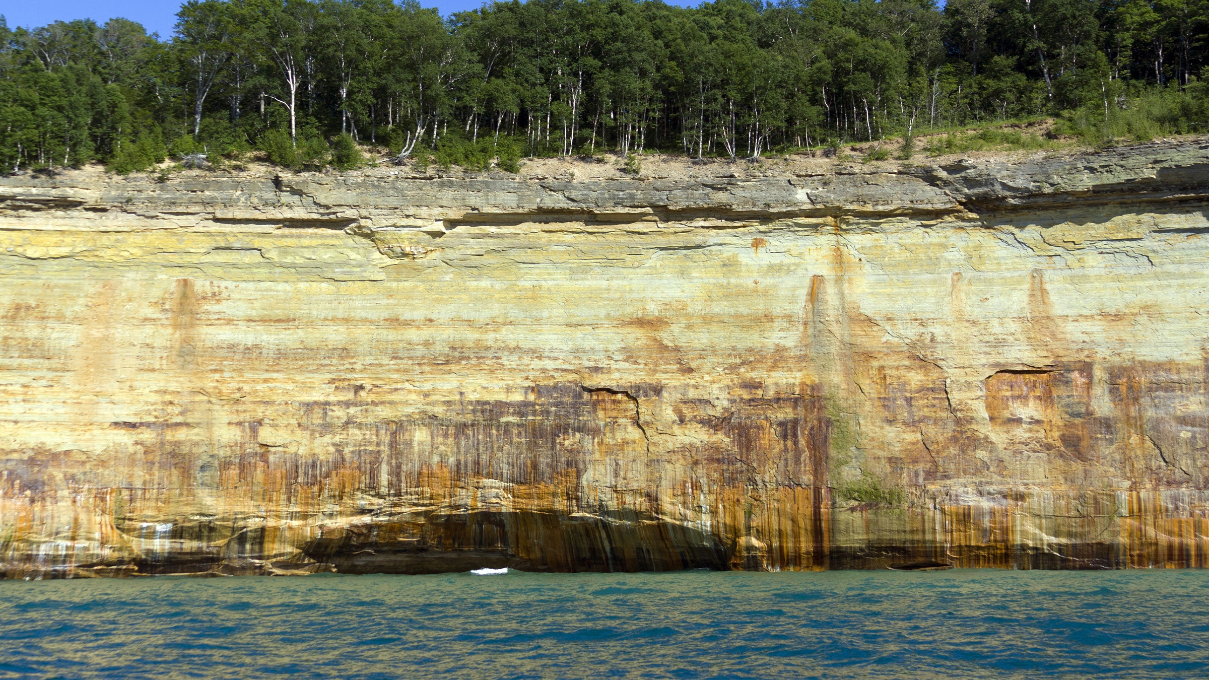 Pictured Rocks cliffs along Michigan's Upper Peninsula