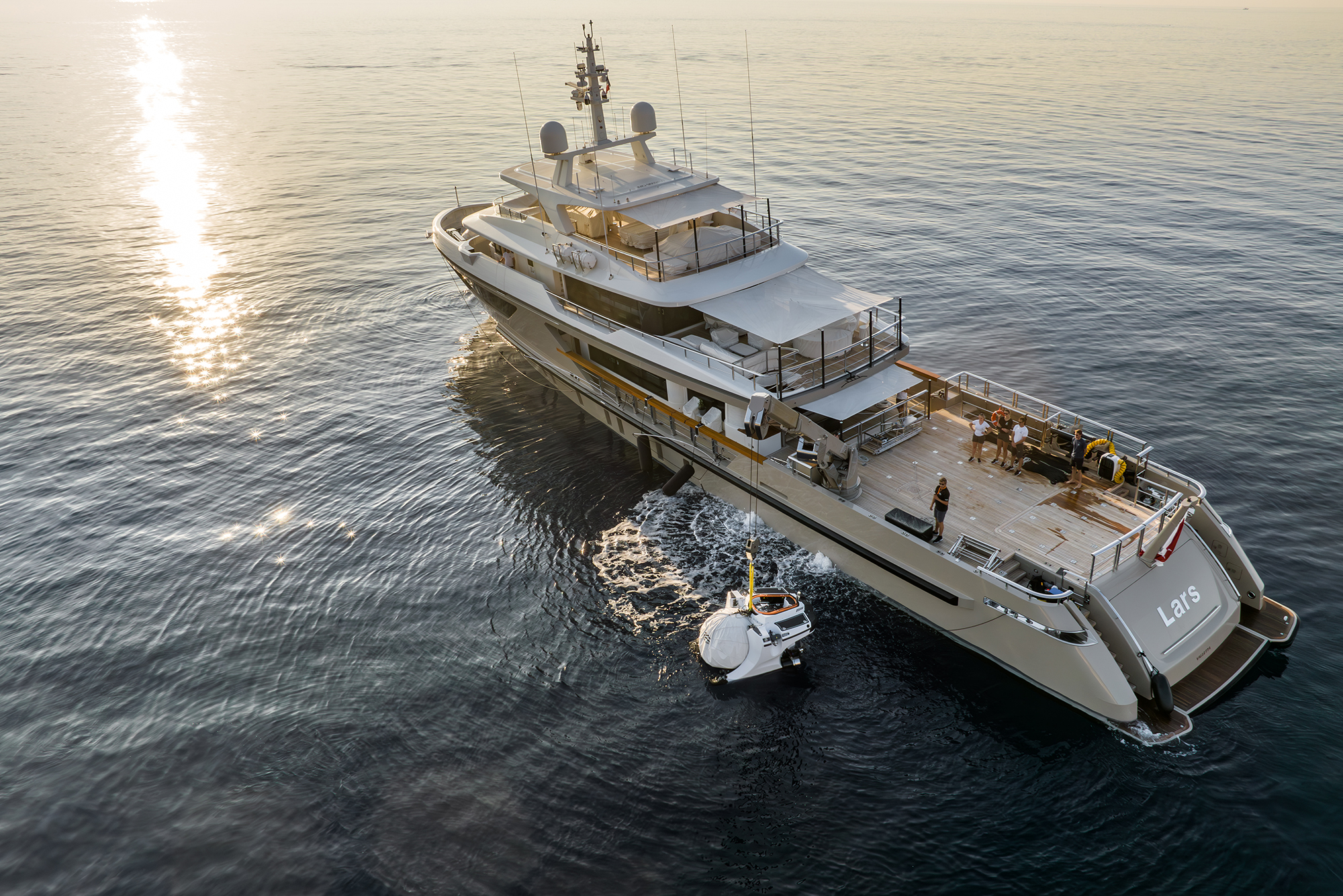 Super Yacht Sub 3 at sunset