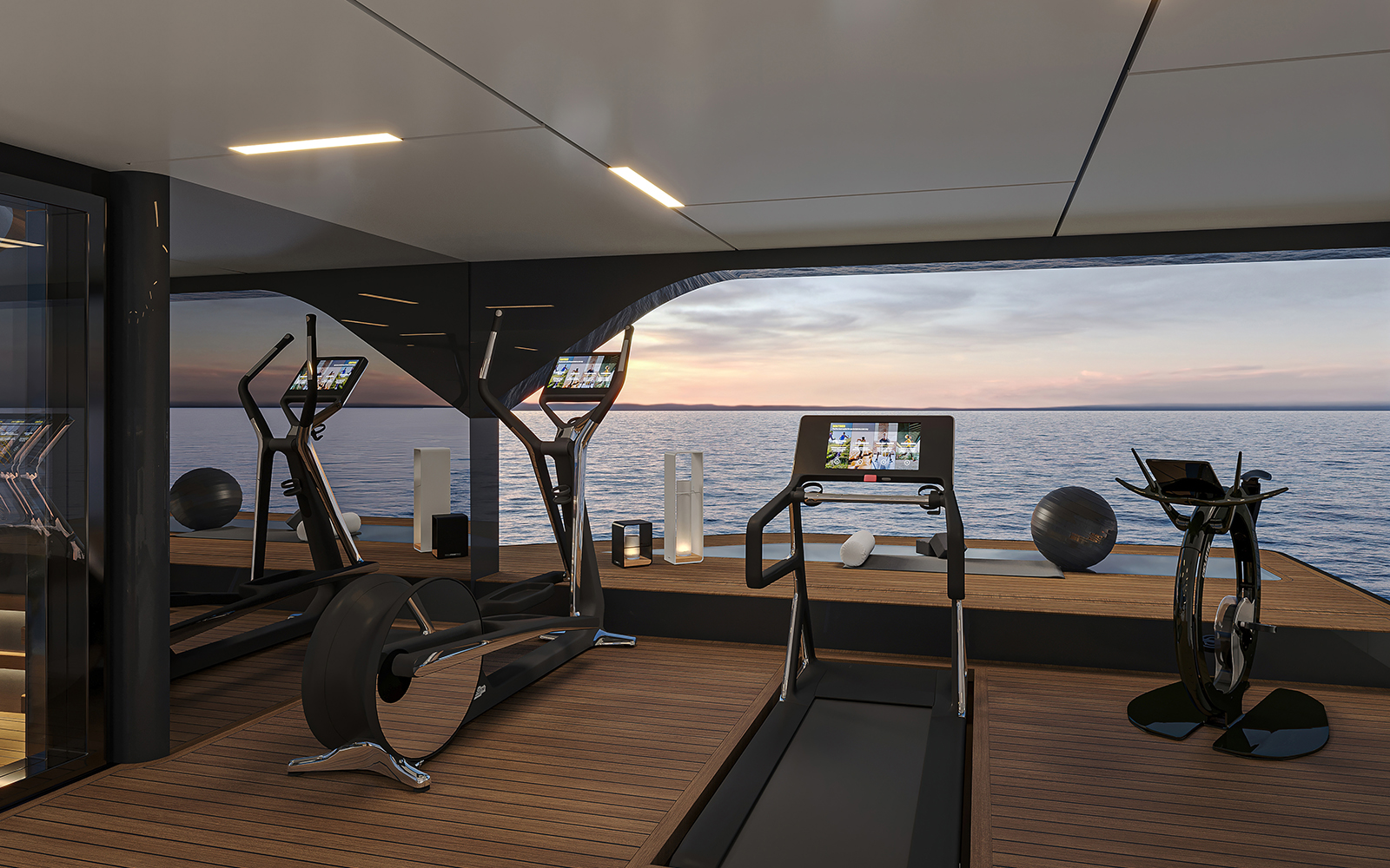 Tankoa Stardust gimnasio del wellness club abierto al mar
