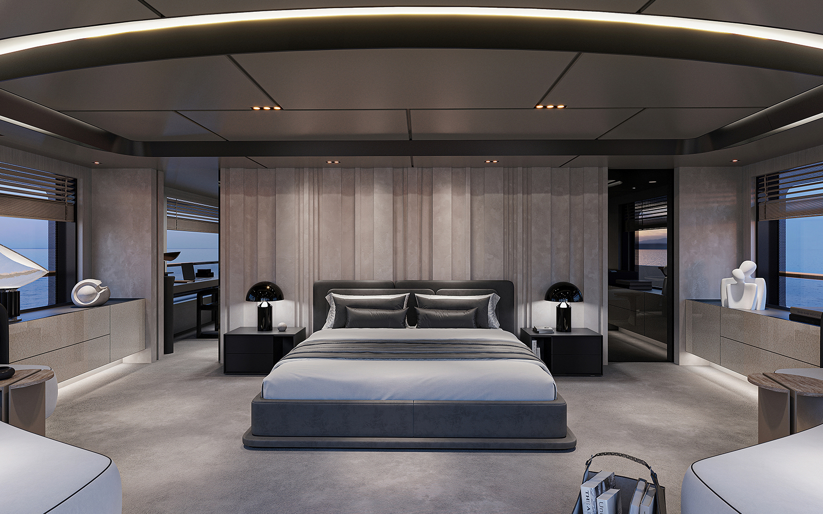 Tankoa Stardust suite del armador desde la terraza privada