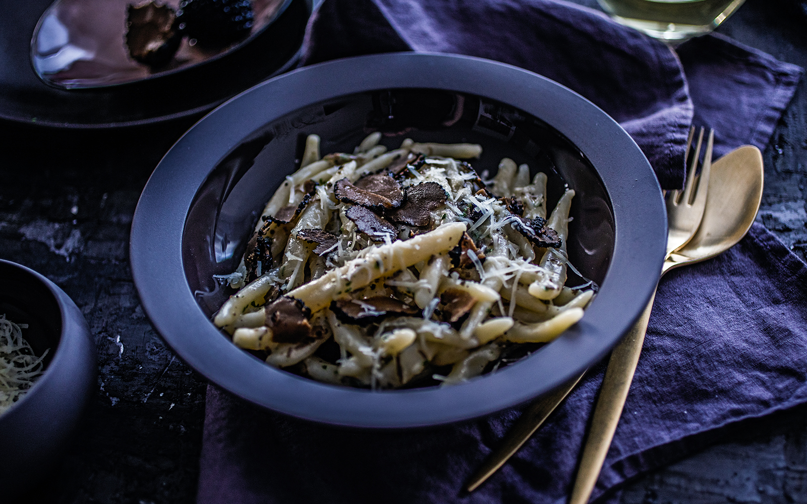 A regional truffle pasta dish