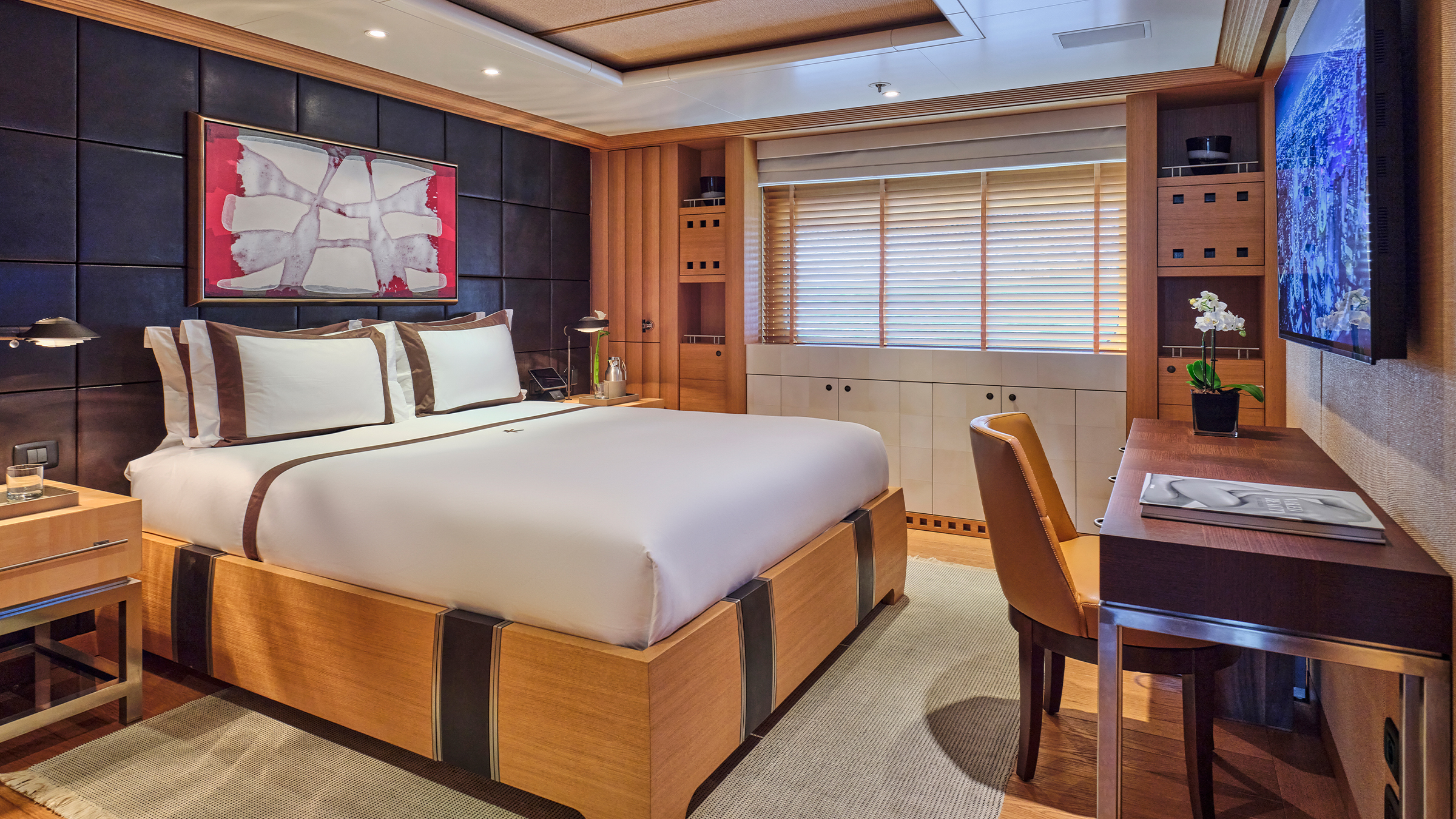 A guest suite aboard KOGO