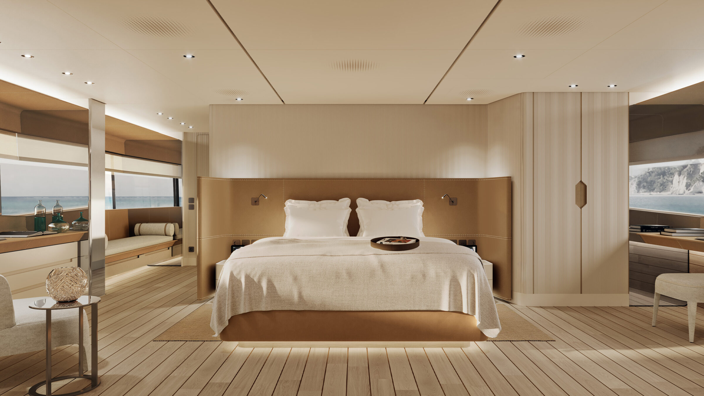 La master del Navetta 35, bajo la cubierta principal.